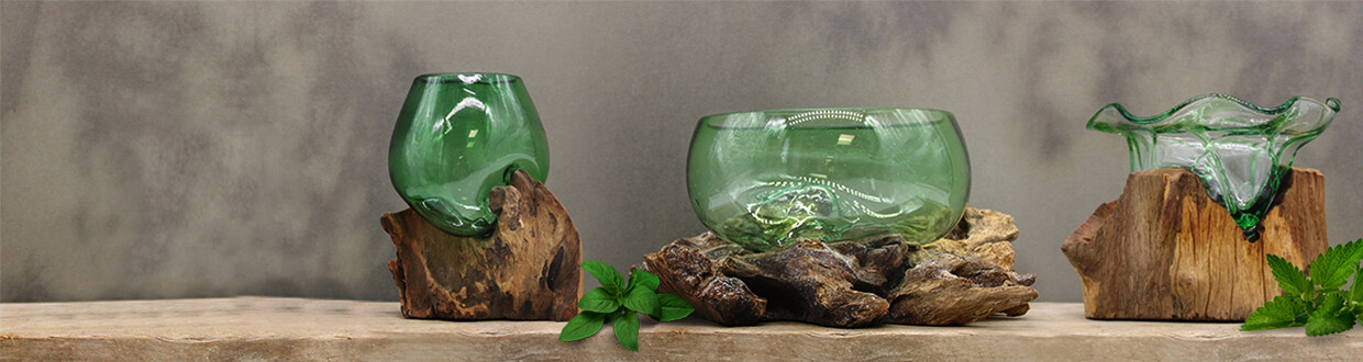 Geschmolzenes Glas
